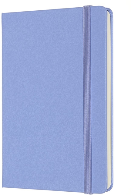 Notitieboek Moleskine pocket 90x140mm blanco hard cover hydrangea blue