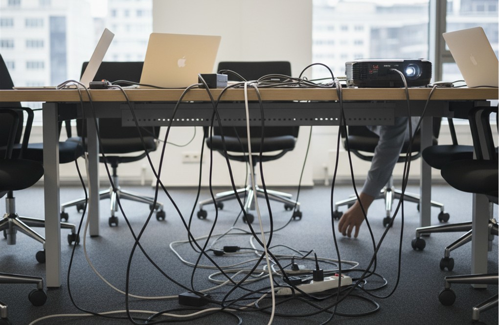 Slecht kabelmanagement