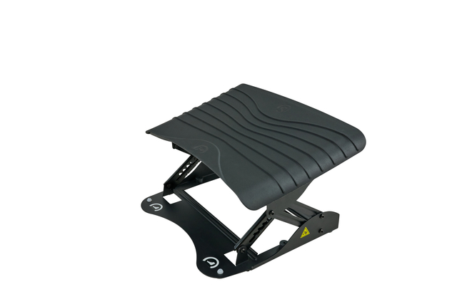 stool, guitar-pew, folding-stool, ergonomic-seat, black