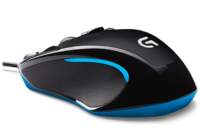 Logitech G300s | Bekabelde Gaming Muis | Links- en Rechtshandig | USB-A | 2 500 DPI | Zwart