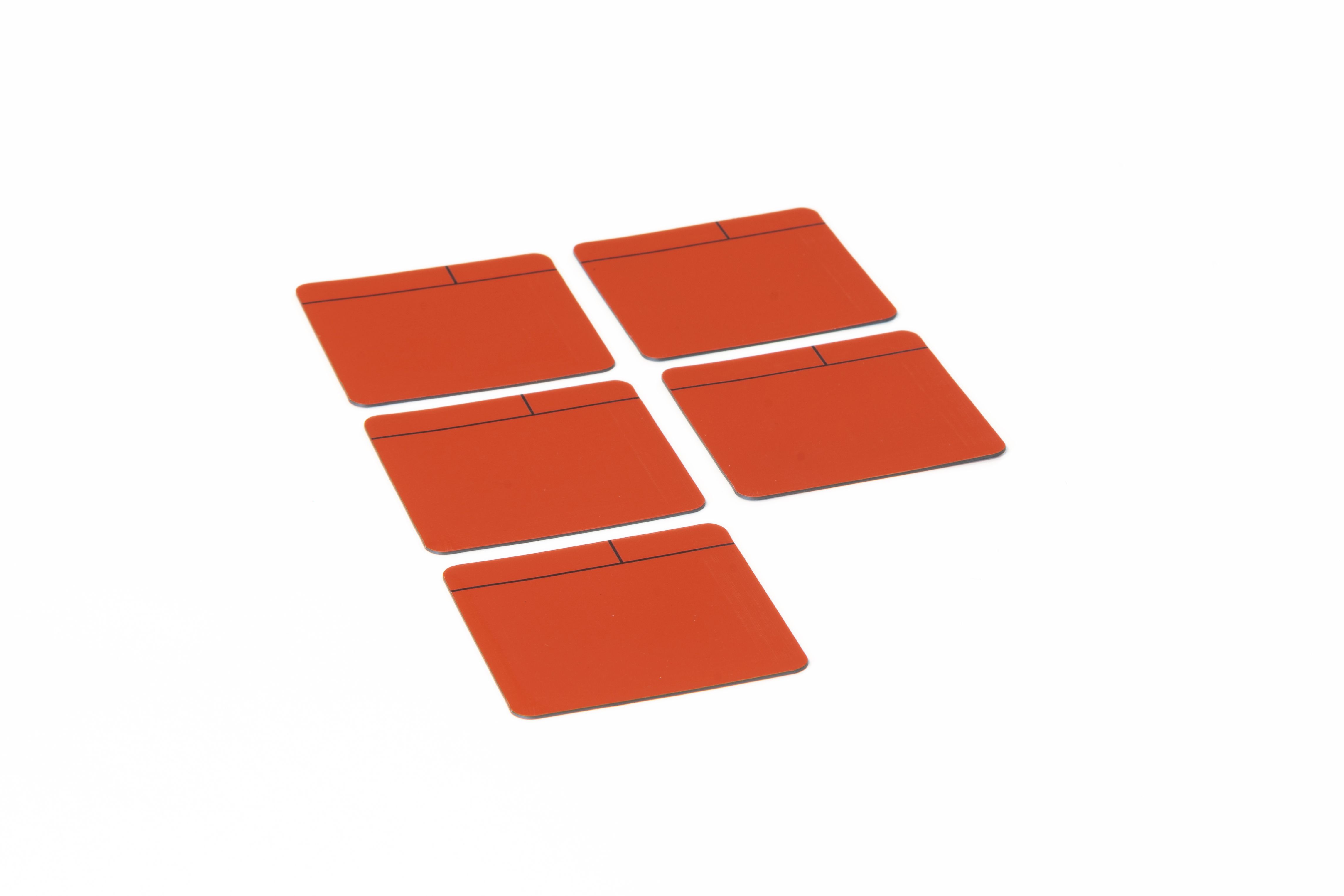Magneetfolie Scrum rood, set van 5 stuks - 100x100 mm