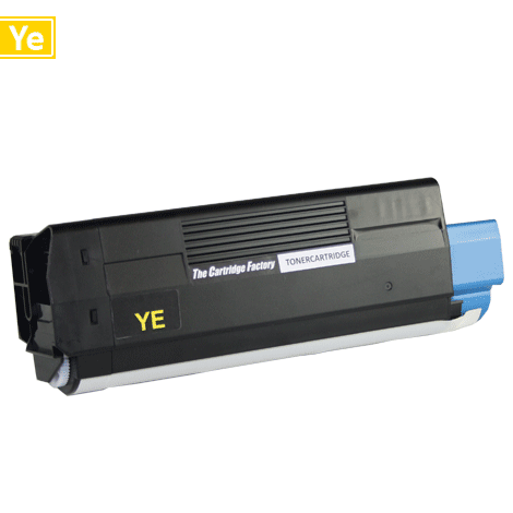 Huismerk toner - Oki (Cartridge) 42127405 compatibel, geel