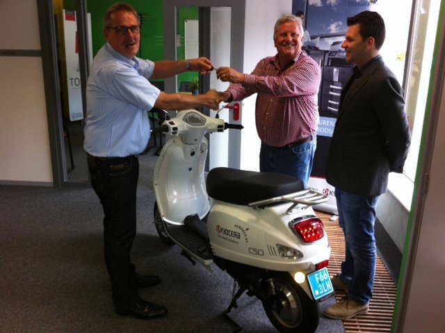 LijnSpel wint scooter! LijnSpel wint scooter!