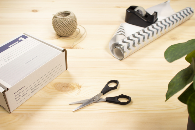 tape, schaar, decoratie, verpakkingsmateriaal, kartonverpakking