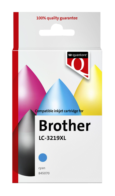 Inktcartridge Quantore alternatief tbv Brother LC-3219XL blauw