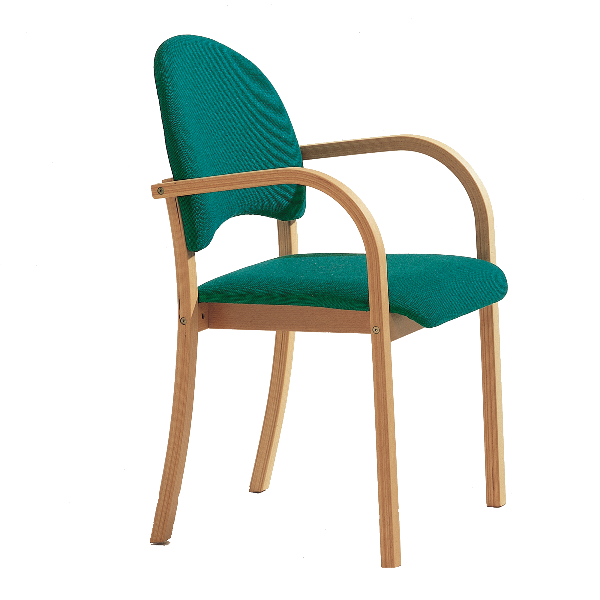 Gestoffeerde stoel "Kai", met 4-poots onderstel