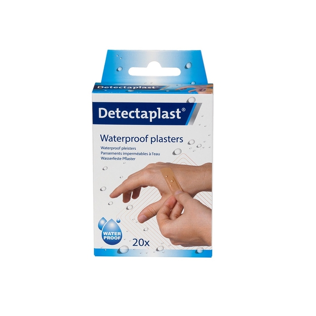 Waterproof pleisters, Pleisters, 20 stuks, Huidkleurig
