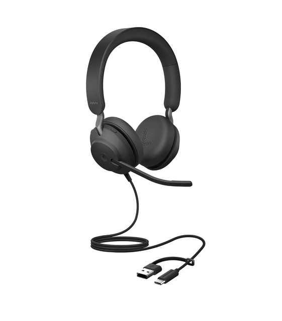 koptelefoon, over-ear, met microfoon, bedrade aansluiting, harry kabel