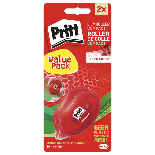 klevendi, lijm, roller, compact, pritt