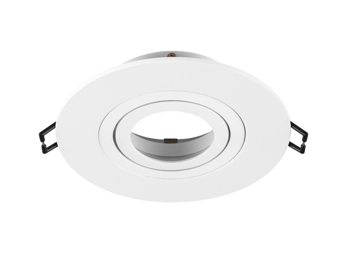 inbouwspot, downlight, ijzer, wit, ringvormig