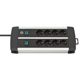 
Brennenstuhl Premium Duo Alu-Line, stekkerdoos , 8 sockets, 3m, met schakelaar
      