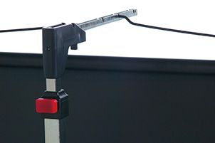 Projectiescherm statief (1:1), 2 kaders - 203x203 cm