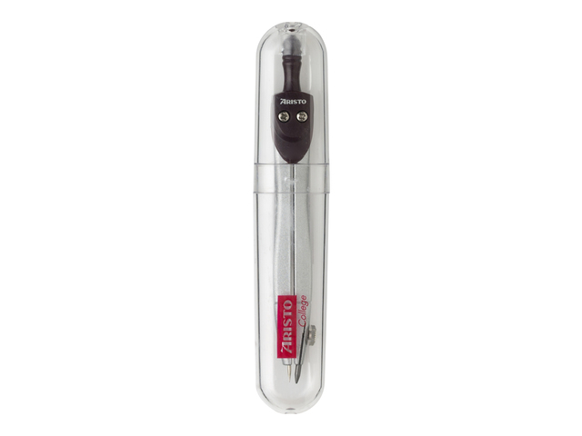 pocket compass, pocket tool, silver, metal, Aristo brand