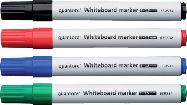Whiteboardstift Quantore rond 1-1.5mm blauw