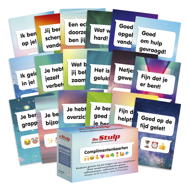 complimenten, kaarten, cadeau-set, stempelkaarten, deStulp
