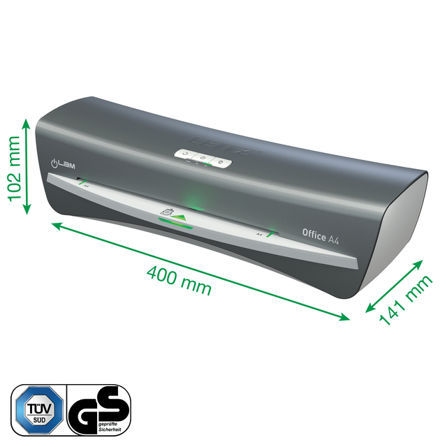 stapler, documentinvoer, kantoorartikel, A4-formaat, LED-indicator