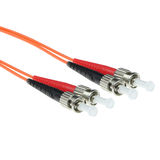 ACT 15 meter LSZH Multimode 62.5/125 OM1 glasvezel patchkabel duplex met ST connectoren