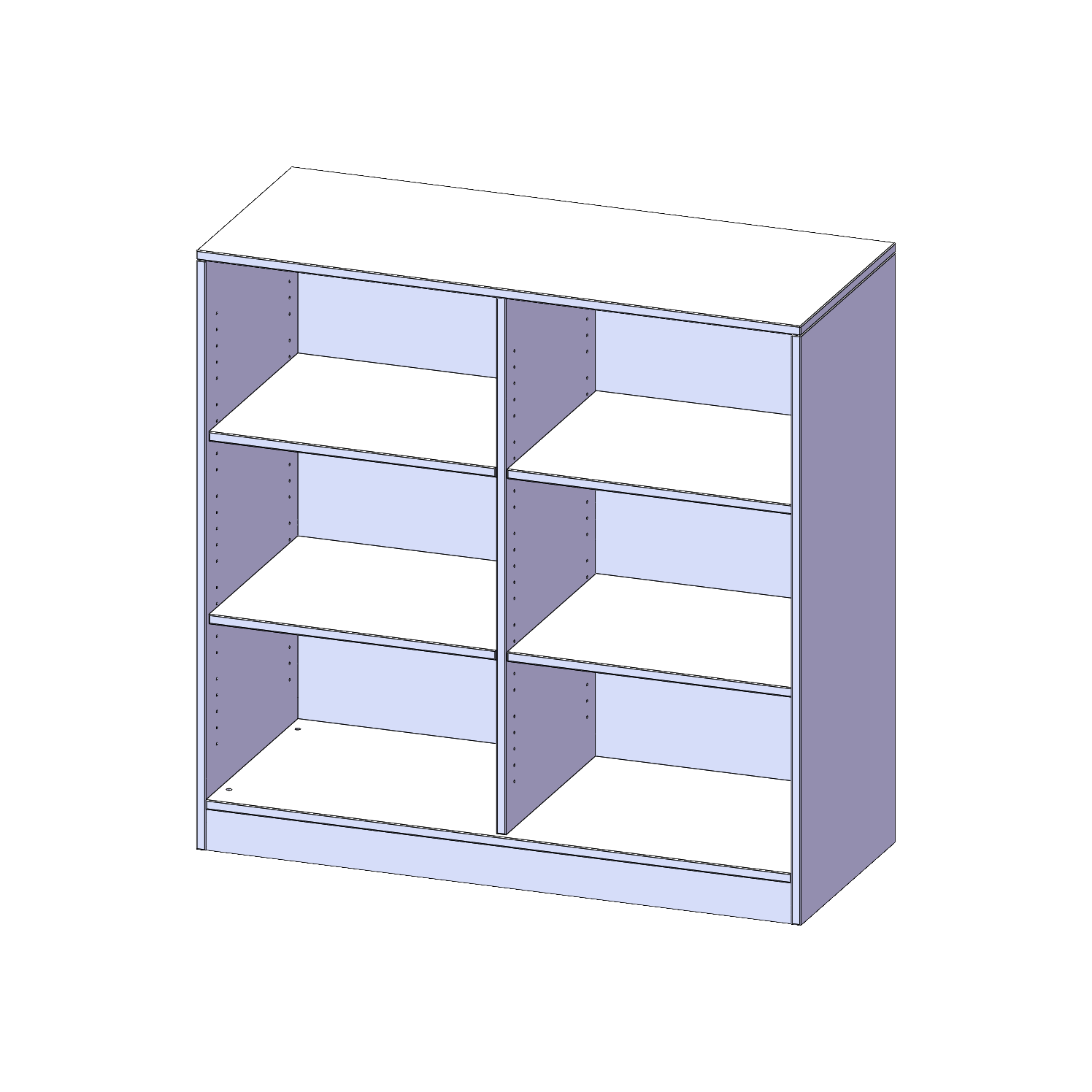 Legborden, 3 ordnerhoogtes - Serie evo 180