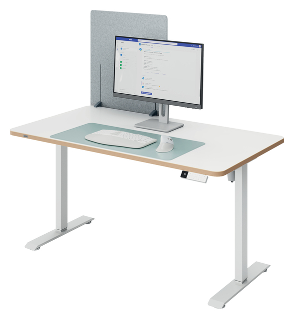 bureau, bureau met kabelmanagement, computertas, volledig zithouding, kantoorset