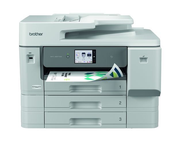 multifunction printer, inkjet, color printer, paper tray, Brother