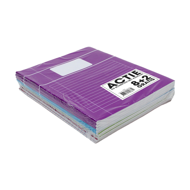 Schrift SOHO Trend A5 lijn 80 pagina's 70gr assorti 8+2 gratis