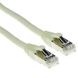 ACT Ivoor 1 meter LSZH SFTP CAT6A patchkabel snagless met RJ45 connectoren