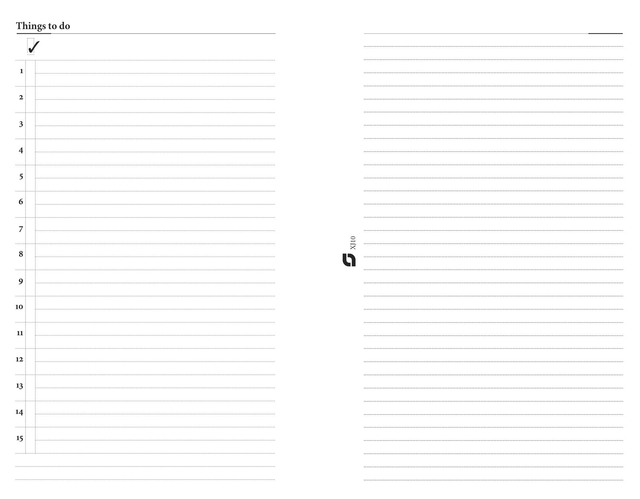 todo, notitieboek, lijnen, vinkje, planner