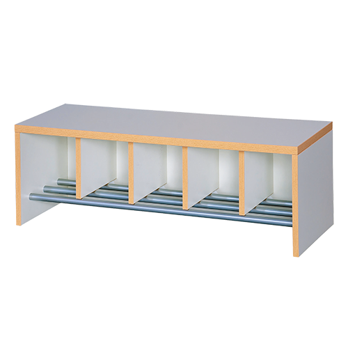 Garderobebank met geïntegreerd schoenenrek