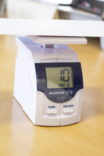 keukenweegschaal, digitale weegschaal, weegschale, tare-knop, max 1 kg