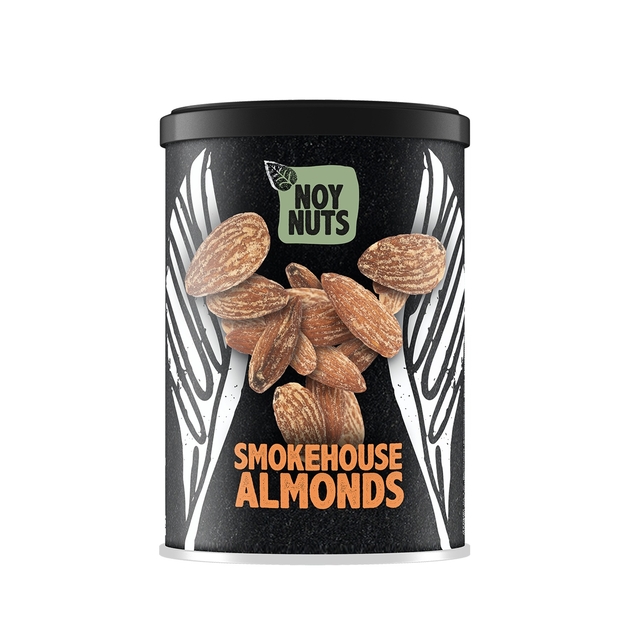 amandelen, almonds, snack, noot, blik
