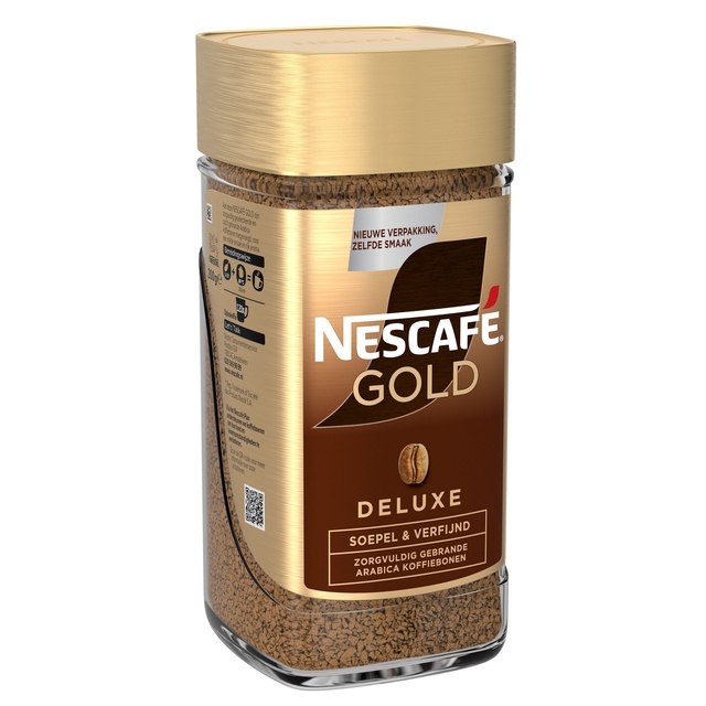 koffiebonen, instant koffie, gold, deluxe, natuurgrind