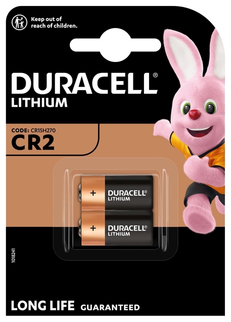 Batterij Duracell 2x CR2 Lithium zwart