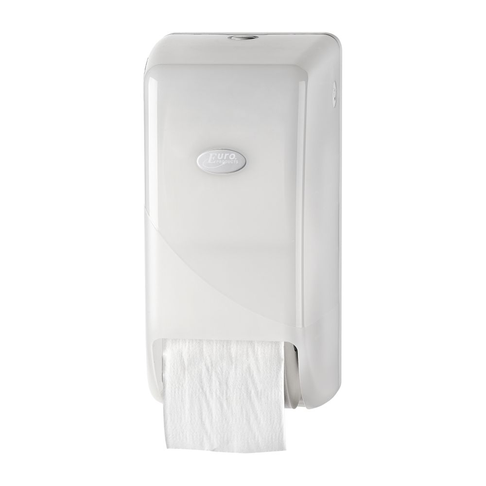 Pearl White Toiletpapier dispenser voor toiletrollen met dop