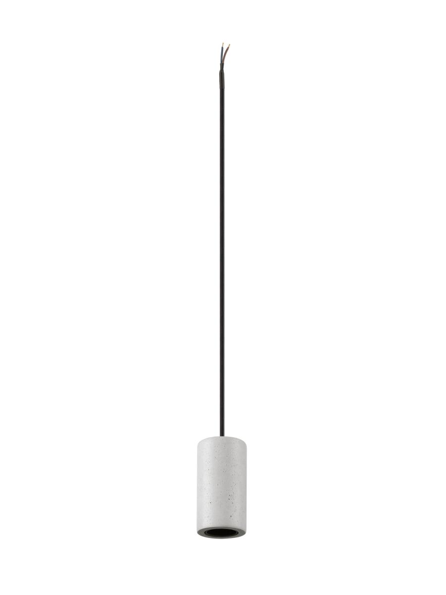 FITU PD E27 stone pendel open kabeleinde 1 x max. 15 W grijs