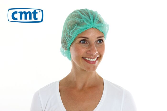 CMT Haarnet Clip Cap Groen maat M 50cm doos 10x100st
