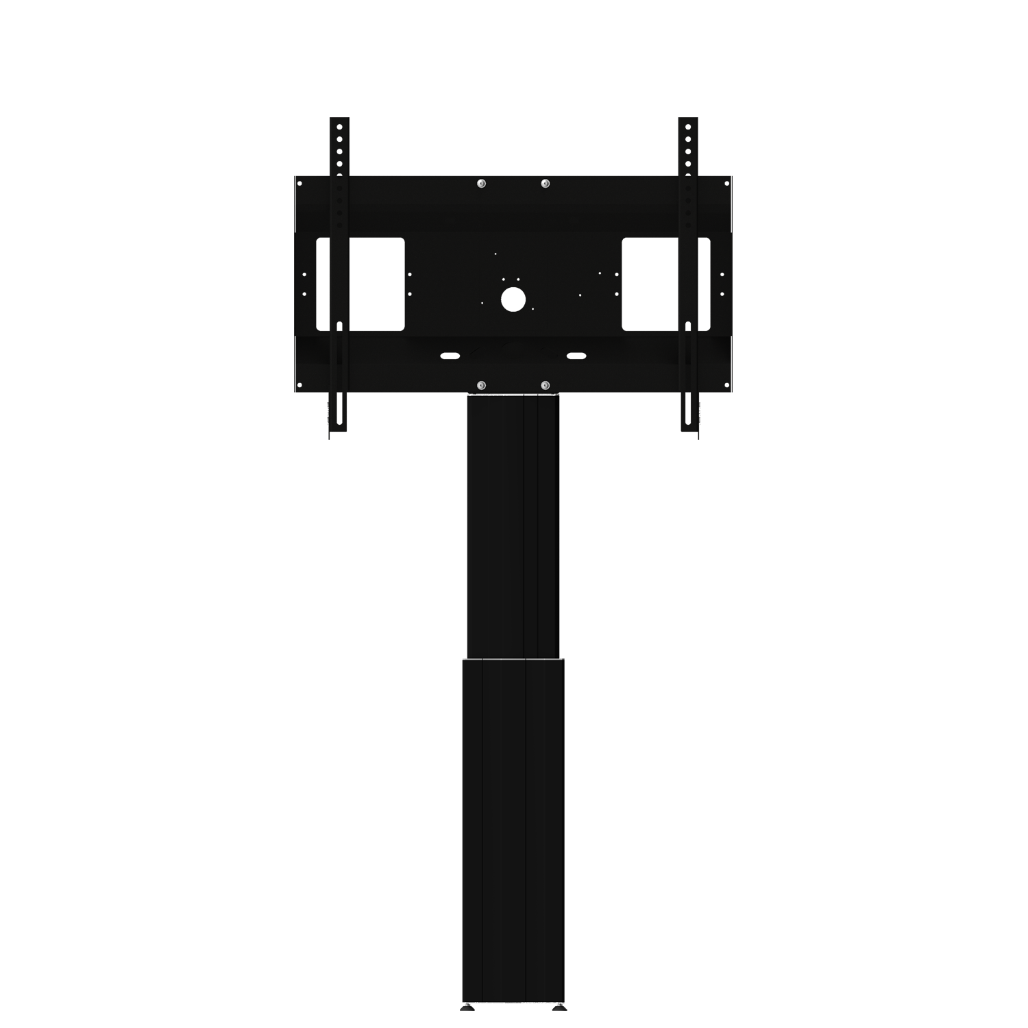Elektrisch in hoogte verstelbare monitor muurbeugel met 50 cm slag