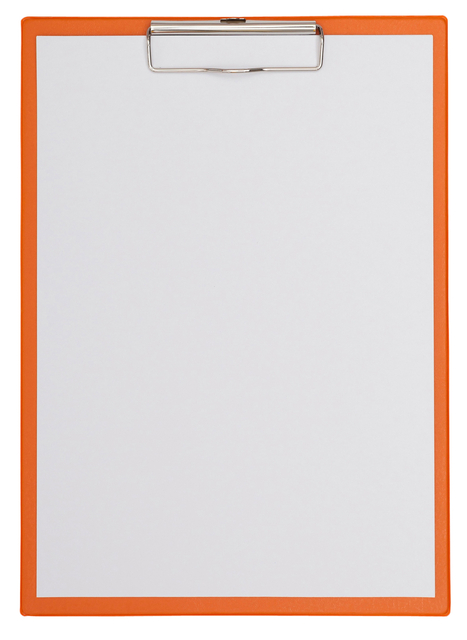 Klembord MAUL A4 staand PVC neon oranje