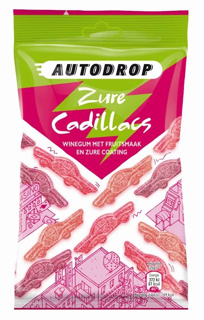 autodrop, cadillac, drop, snoep, smaak