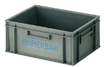 Papierverzamelbak kunststof