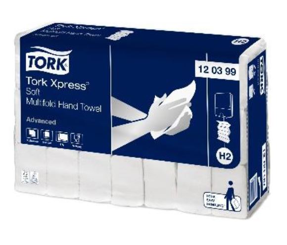Tork Xpress Handdoekpapier Zacht H2 2lgs Wit 21x136st