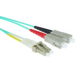 ACT 40 meter LSZH Multimode 50/125 OM3 glasvezel patchkabel duplex met LC en SC connectoren