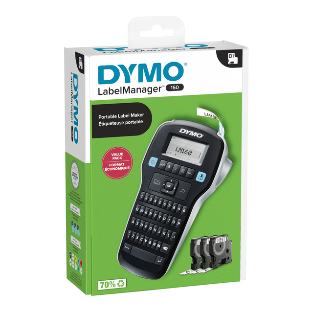 Labelprinter Dymo labelmanager LM160 qwerty valuepack