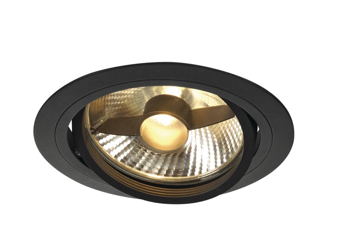 downlight, spotlight, recessed, LED, zwart