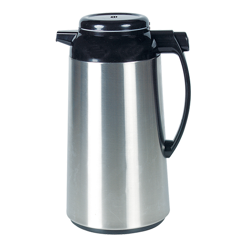 EMGA Thermoskan Isoleerkan RVS 1.0 liter met drukknop