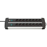 Brennenstuhl Premium Duo Alu-Line, stekkerdoos , 16 sockets, 3m, met schakelaar