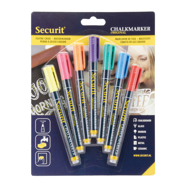 chalkmarker, marker, dry-erase, set, multicolor