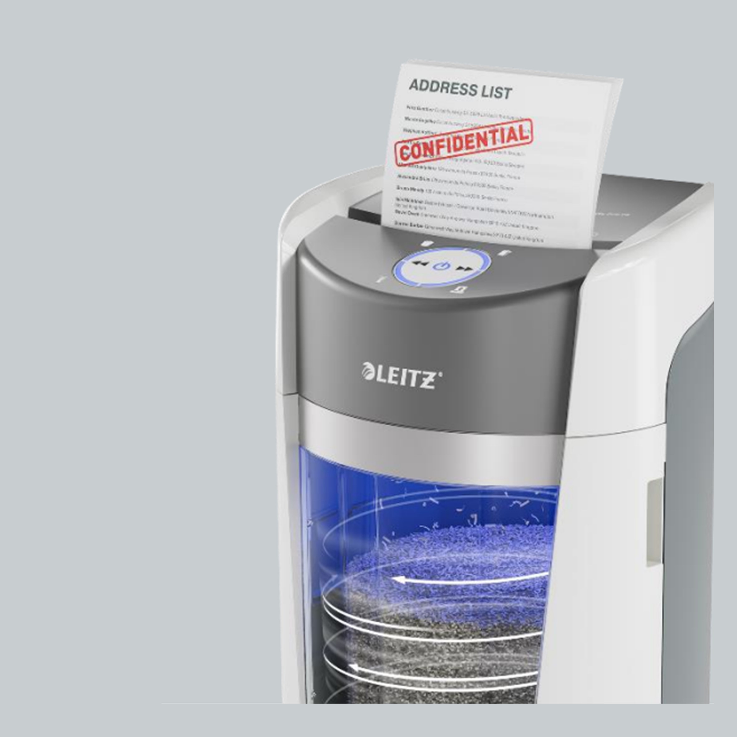 Maak kennis met de Leitz IQ OptiMax Office P5 Papiervernietiger Maak kennis met de Leitz IQ OptiMax Office P5 Papiervernietiger