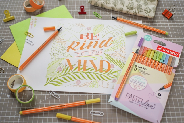 Fineliner STABILO point 88/85 fijn papaya