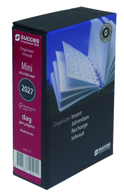 kantooragenda, minibox, dagboek, organizer, jaarbox