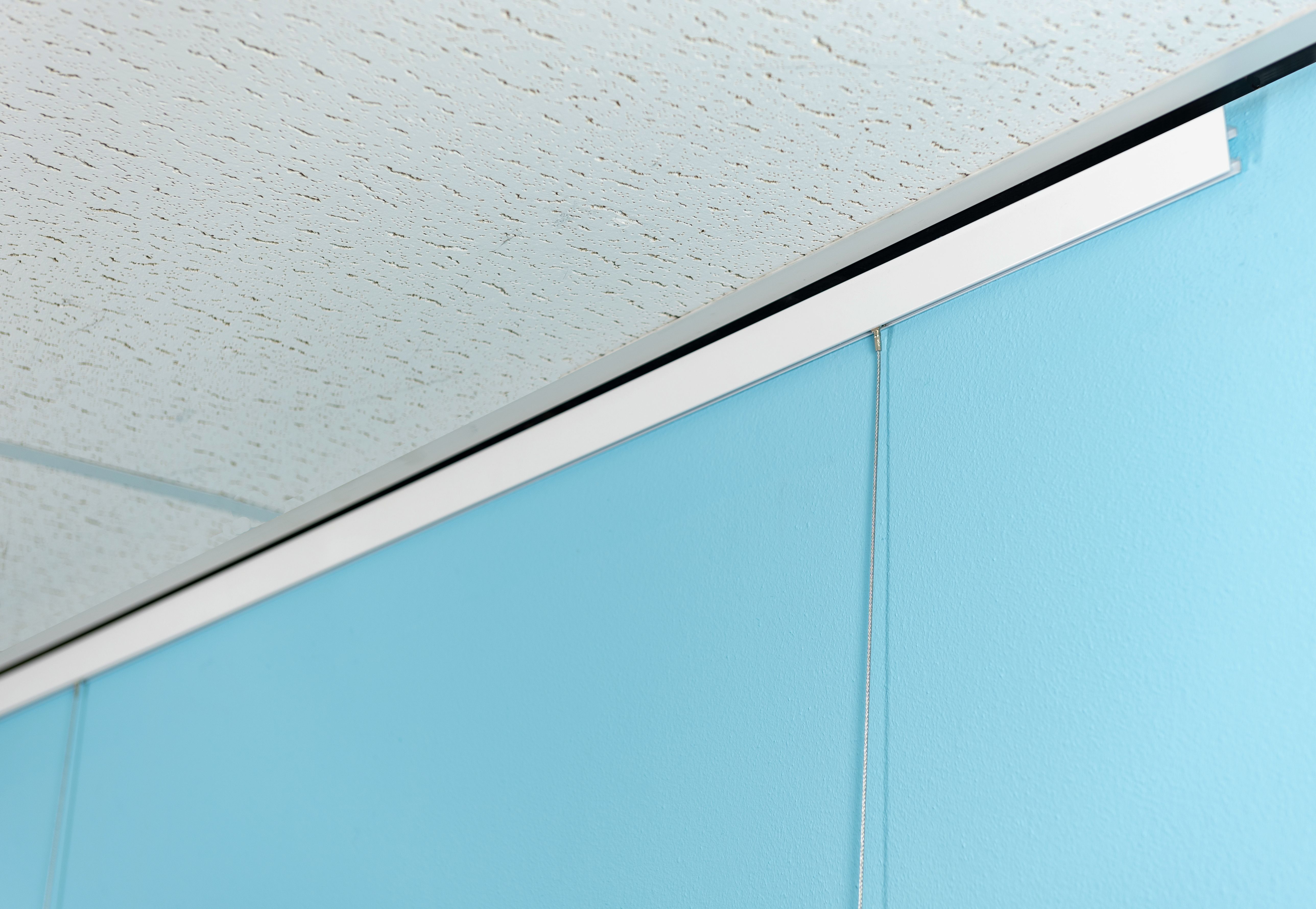 Set Cliprail plafondaansluitend, wit - 2x 3,5x150 cm